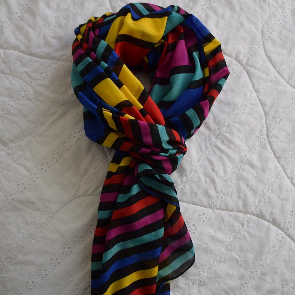 Attitude Jay Manuel Colour Block Scarf